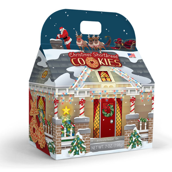 Christmas House Cookie Box